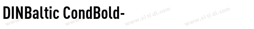 DINBaltic CondBold字体转换